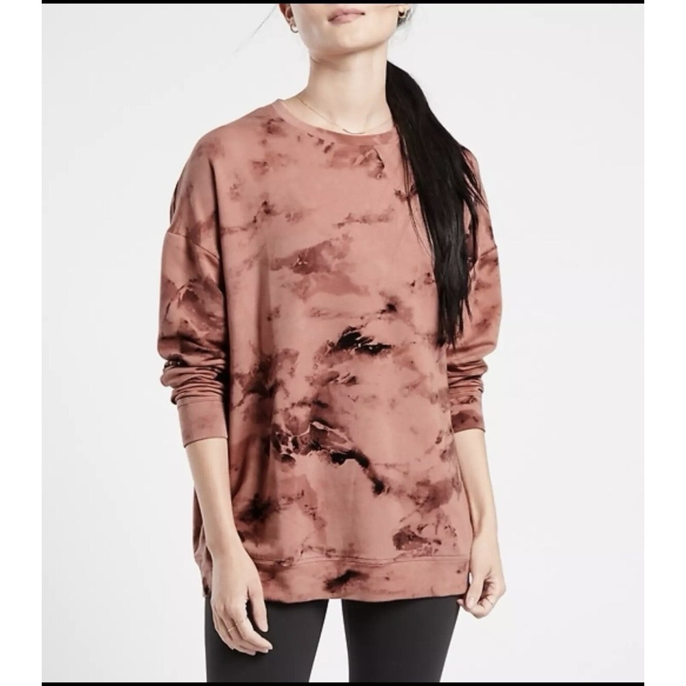 Athleta Sweatshirt Women's XS‎ Balance Printed Pullover Crewneck Tie-Dye